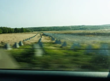 Dragon's teeth fortifications Kostiantynivka