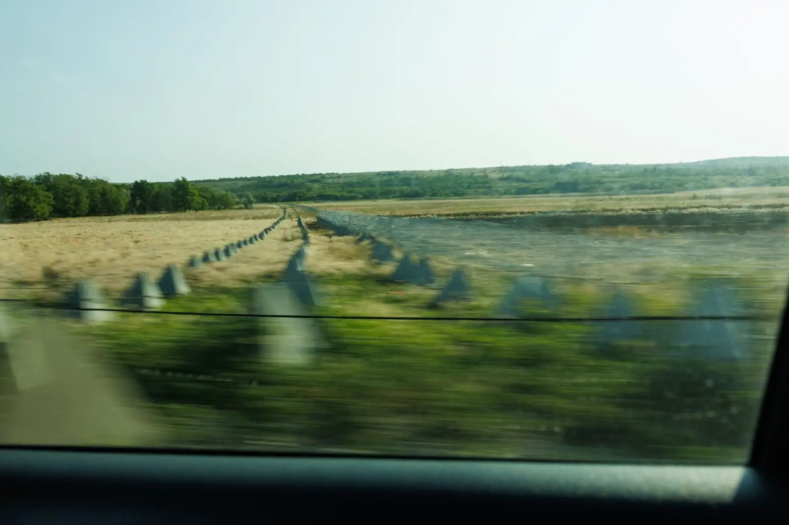 Dragon's teeth fortifications Kostiantynivka