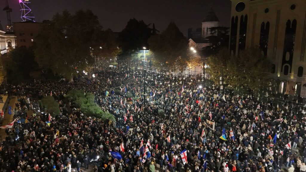 Georgia pro-EU anti-Russia protests Ivanishvili