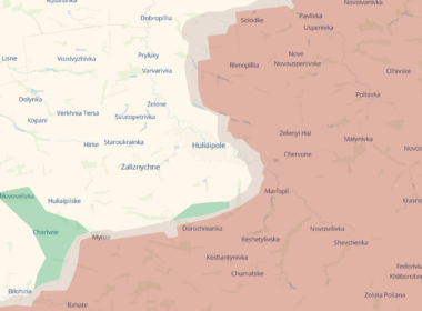 Frontline around Huliaipole, Zaporizhzhia Oblast, 4 December 2025. Map: DeepState
