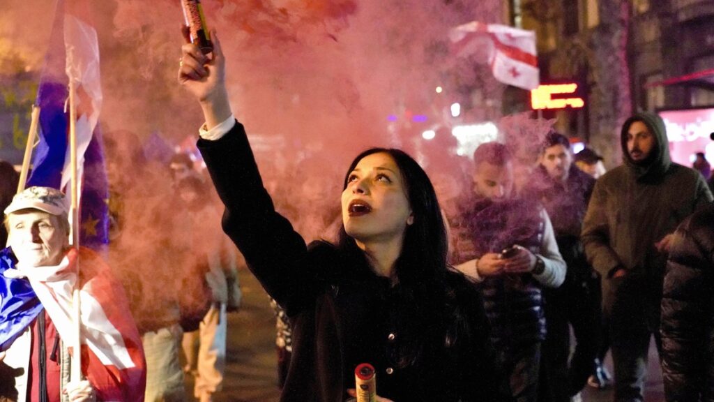Georgia pro-EU anti-Russia protests Ivanishvili