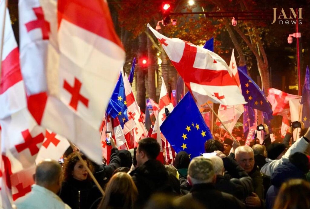Georgia pro-EU anti-Russia protests Ivanishvili