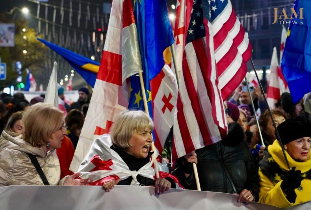 Georgia pro-EU anti-Russia protests Ivanishvili
