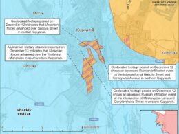 isw ukrainian troops continue advancing within near kupiansk · post assessed frontline situation 13 2025 institute study war kupyansk-city-december-13-2025 forces while heavy fighting continues city (isw) reports new geolocated footage