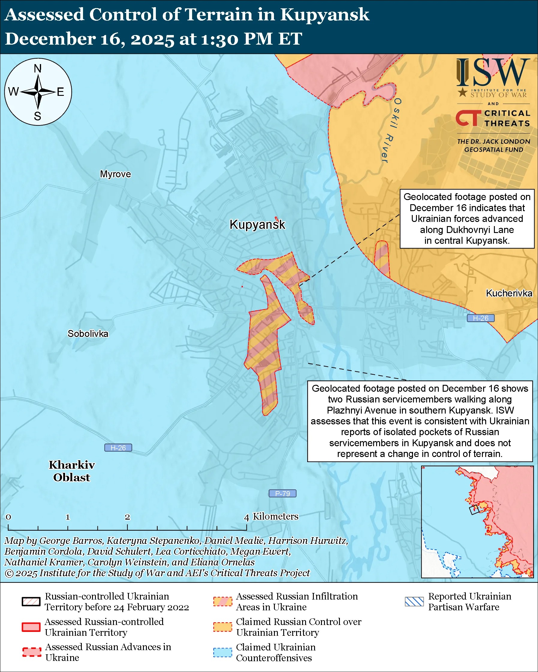 isw kremlin denies trouble kupiansk — russian milbloggers say otherwise · post assessed control terrain kharkiv oblast 16 2025 kupyansk-city-december-16-2025 ukraine news ukrainian reports