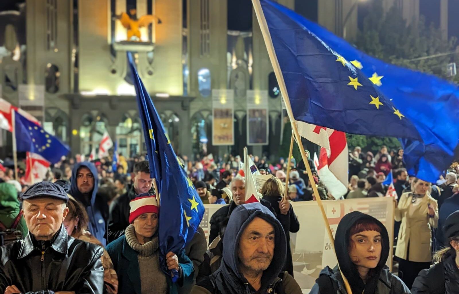 Protesters Georgia stolen elections