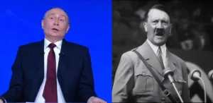 Putin Hitler collage dictators