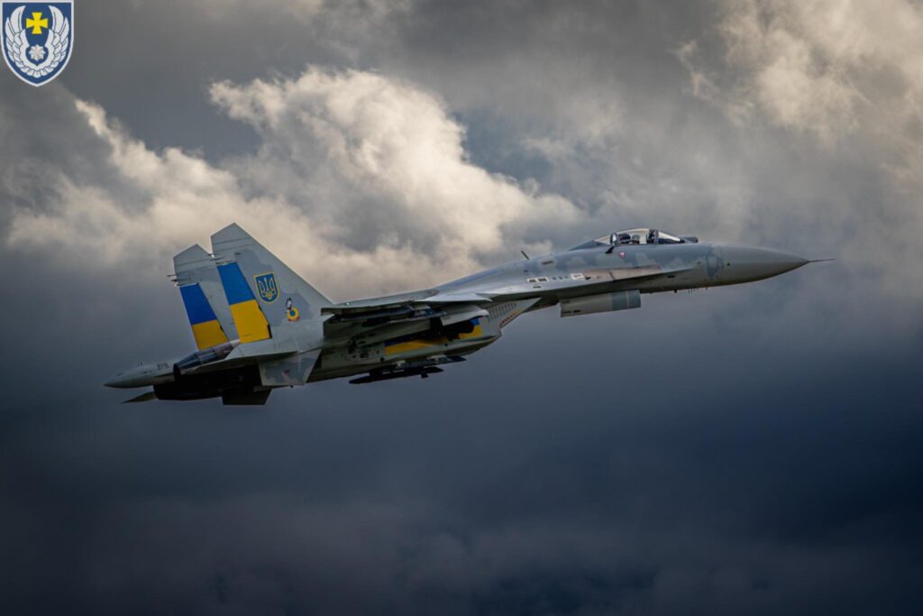 A Ukrainian Sukhoi Su-27.