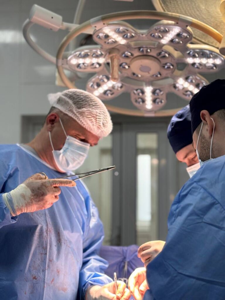 Surgeons operating in Kharkiv hospital healthcare medics Russian attack