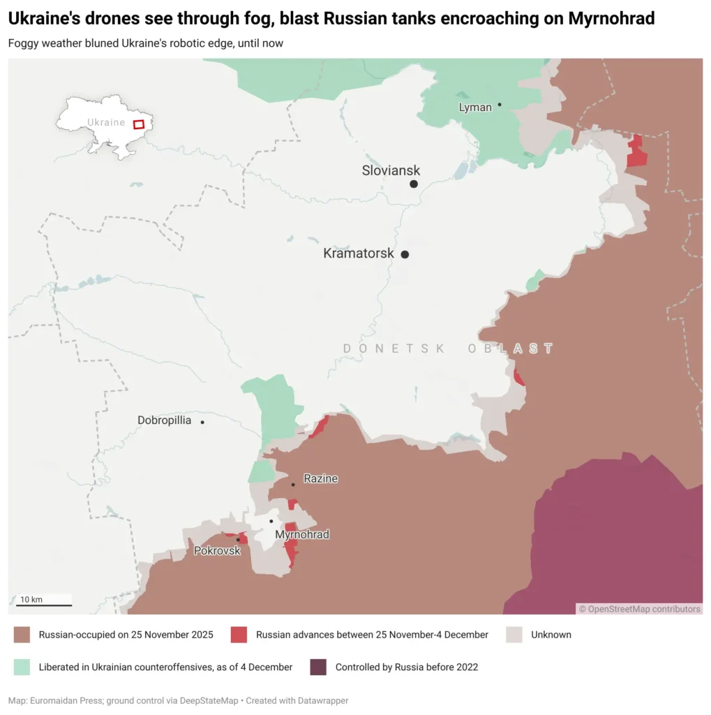 Pokrovsk myrnohrad map 
