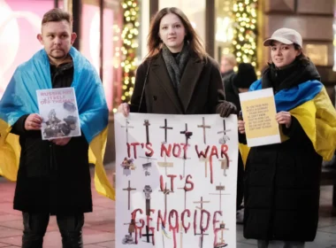 Russia hunts kills targets civilians with drones stop human safari save kherson protest war genocide