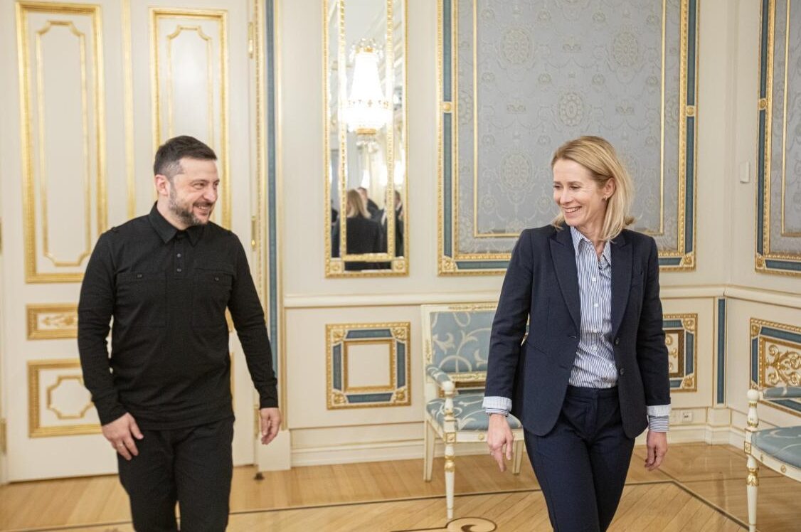 zelenskyy and kallas in kyiv