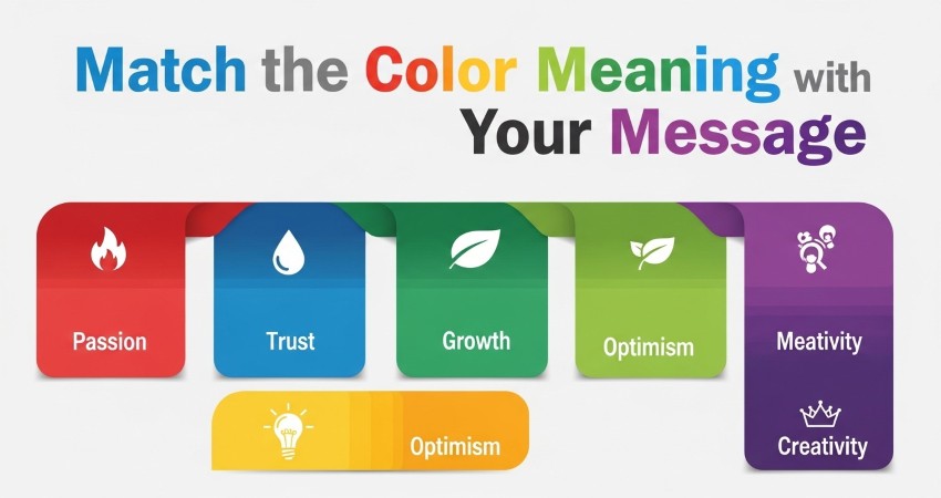 Match the Color Meaning with Your Message
