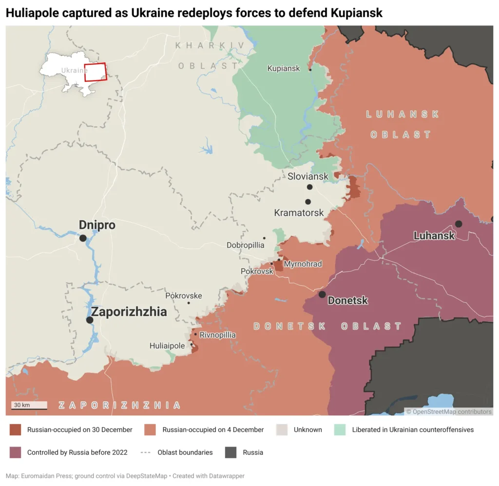 Russia captures Huliaipole Zaporizhzhia