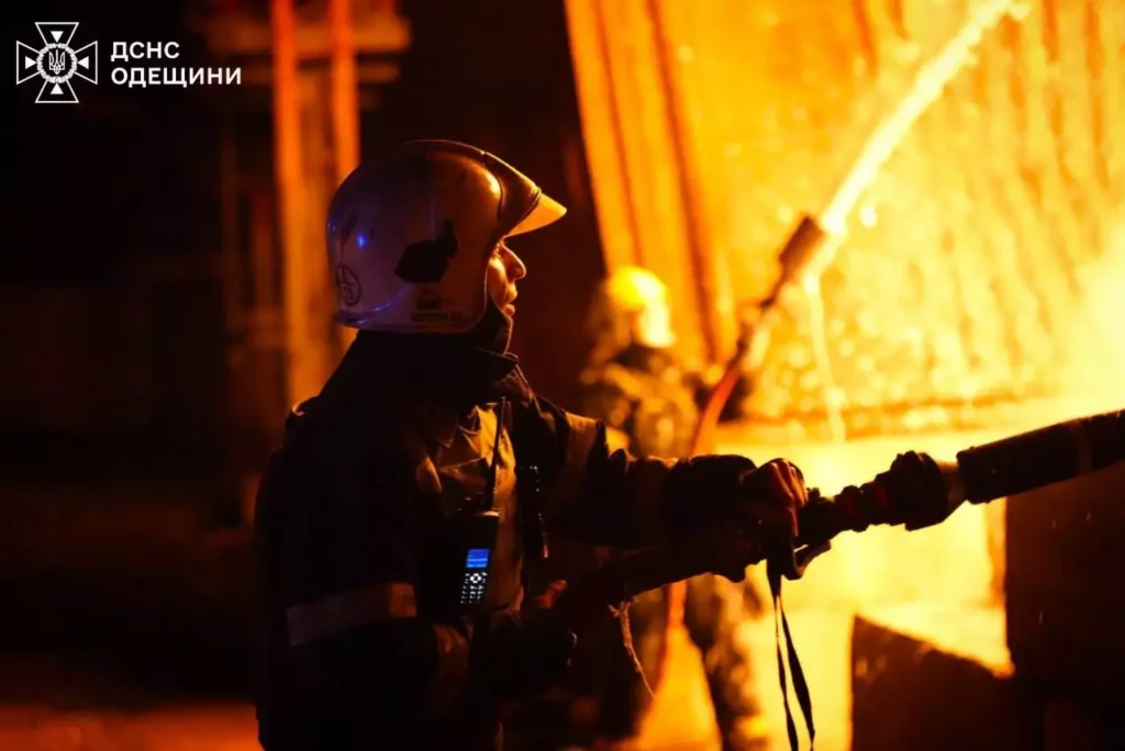 **Russian Strikes Ignite Food, Cripple Ukraine's Top Port**