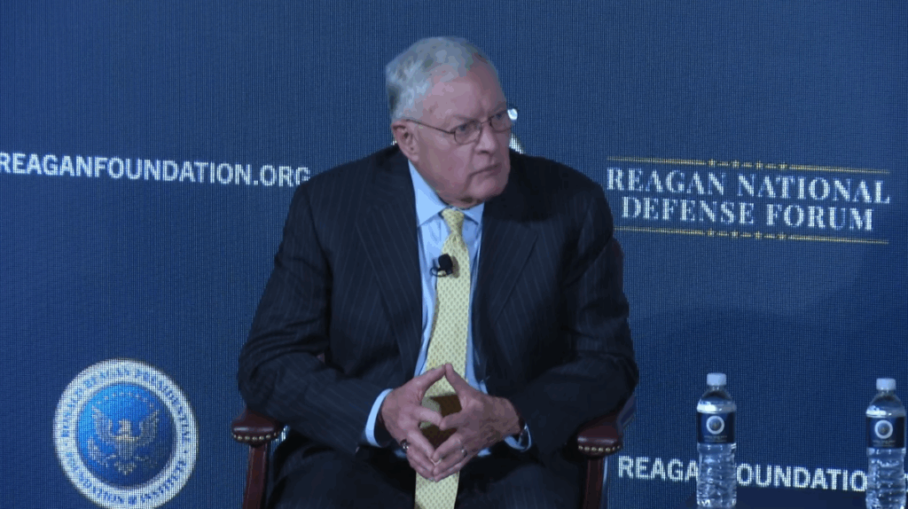 US Special Representative to Ukraine Keith Kellogg speaking at the Reagan National Defense Forum. 6 December 2025. Screenshot from video: Ronald Reagan Presidential Foundation & Institute