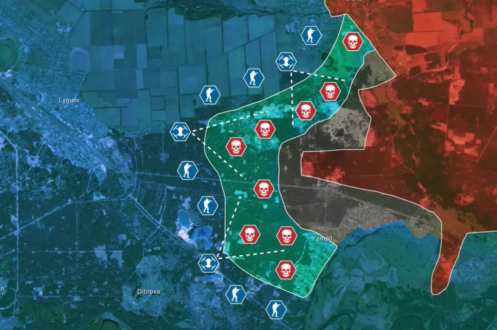 frontline report ukraine clears lyman’s forests drones snipers fighters — russians forced back yampil · post reporting ukraine's video kill zone once gray wooded belt near lyman becoming trap where