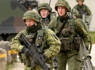 Lithuanian soldiers of the Iron Wolf Mechanized Infantry Brigade during Combined Resolve II NATO exercise in Germany, 2014