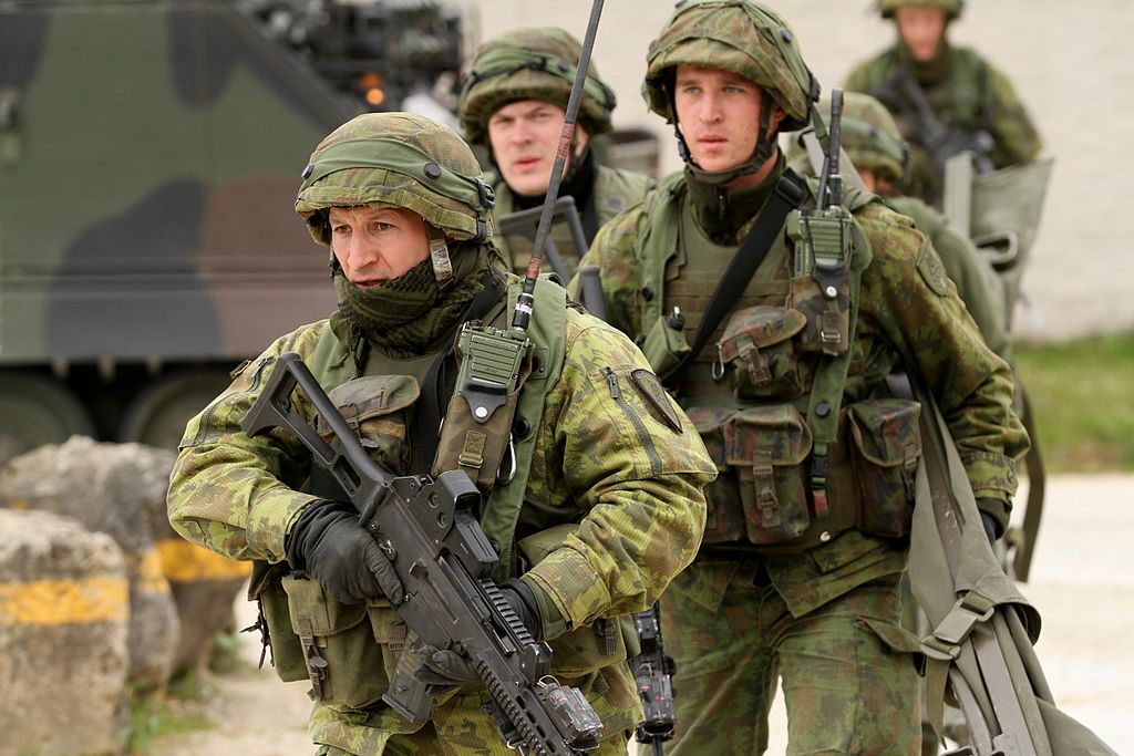 Lithuanian soldiers of the Iron Wolf Mechanized Infantry Brigade during Combined Resolve II NATO exercise in Germany, 2014