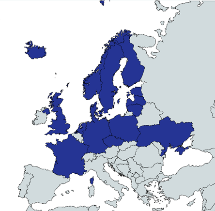 Map showing proposed CALM founding nations