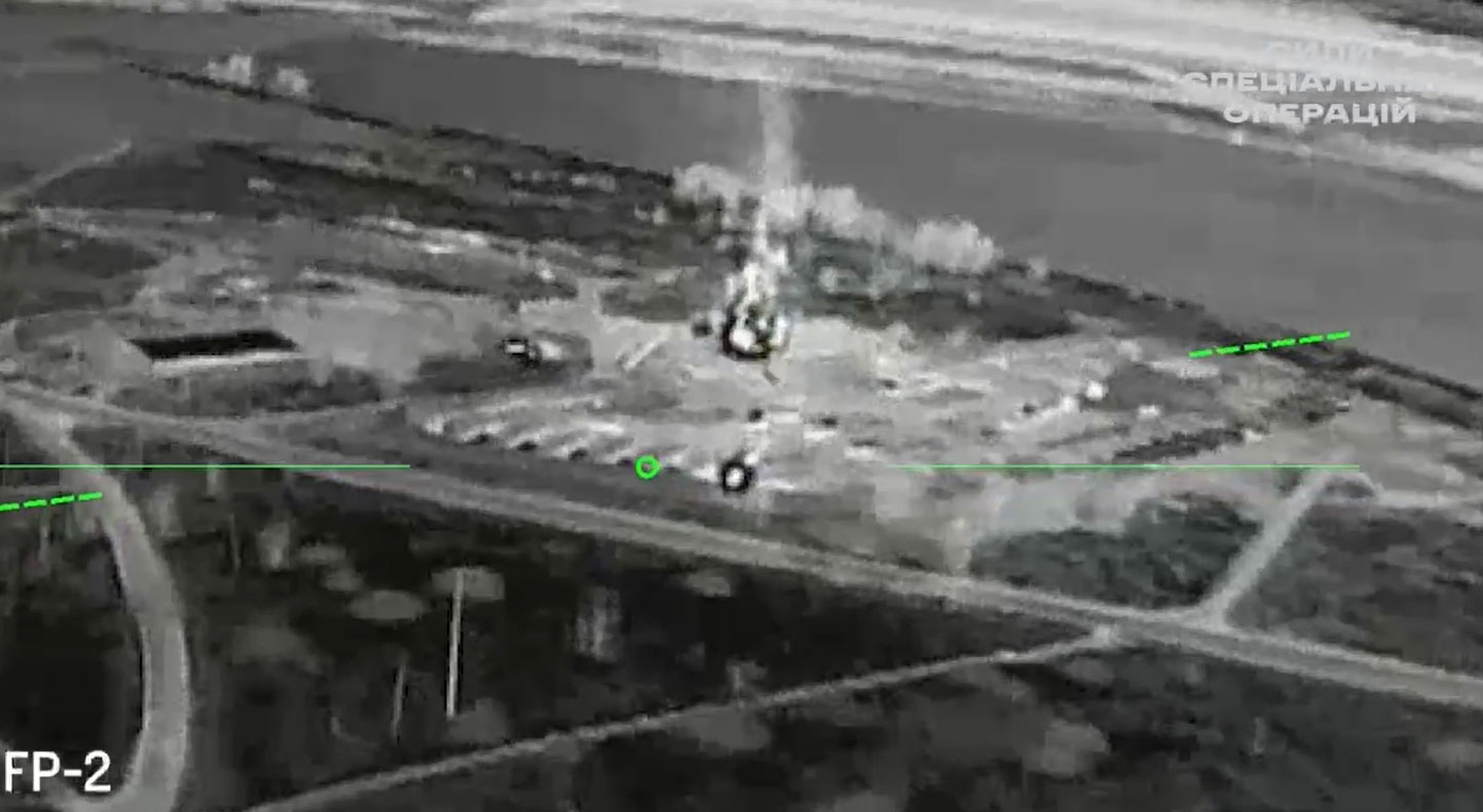 ukraine hits russian ammo depot 150 km behind front lines occupied luhansk (video map) · post fp-2 drone view fires ammunition novoborovytsi oblast sso news ukrainian reports