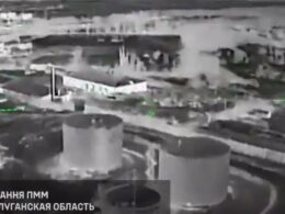 crimea’s river patrol base radar tower among 12 targets hit ukrainian drone force (video map) · post oil storage tanks rovenky fuel depot occupied luhansk oblast moments before strike befor