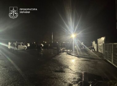 Site of a bombing in Kyiv's Darnytskyi district on 11 December, 2025, being investigated as a terrorist attack. Photo: Kyiv City Prosecutor’s Office
