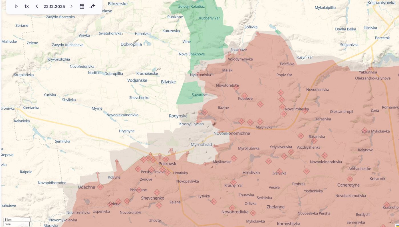 myrnohrad defense holds russians eliminated approach military says · post frontline situation around pokrovsk 22 2025 deepstate ukrainian troops holding defensive lines near donetsk oblast destroying russian forces attempting city