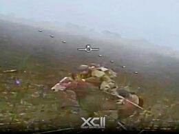 drone vs horseman ukrainian fpv strike ends bizarre russian cavalry charge (video) · post view soldier riding horse moments before 92nd brigade infantryman horseback ukraine news reports