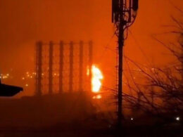 ukrainian drones pound russian oil infrastructure tuapse yaroslavl (videos map) · post flames rise refinery krasnodar krai during night drone strike 31 2025 tuapse-npz-fire hit two facilities overnight sparking major