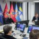 Ukrainian Defense Minister Denys Shmyhal speaks at the 32nd Ramstein-format meeting on Ukraine military aid, December 2025