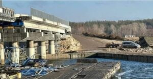 The Pechenihy Reservoir dam in Kharkiv Oblast. Focus/social media