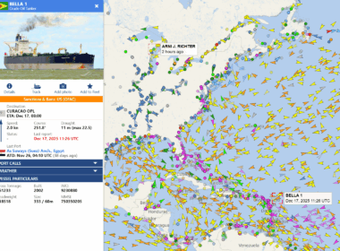 bella1 or marinera last location before the us coast guard started chasing it across the atlantic
