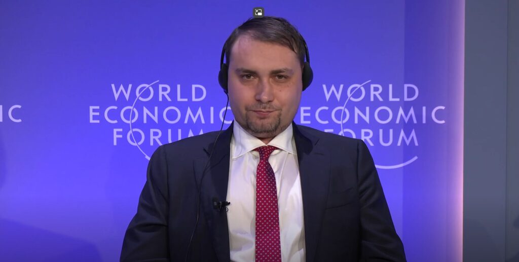 kyrylo budanov in davos world economic forum in january 2026
