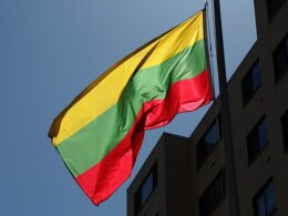 Lithuania Lithuanian flag. Photo via Wikimedia Commons