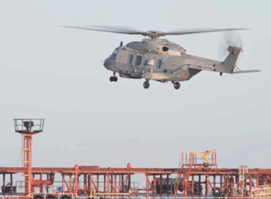 french helicopter landing on the russian shadow fleet tanker grinch in january 2026