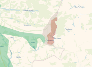 Frontline situation around Hrabovske in Ukraine's Sumy Oblast on the Russian border, 4 January 2026. Map: DeepState