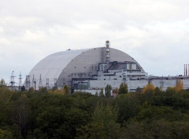 russian attack left chornobyl nuclear plant without power — backup systems prevented disaster · post new safe confinement covering reactor 4 destroyed 1986 2017 nsc-oct-2017 combined missile drone overnight 20