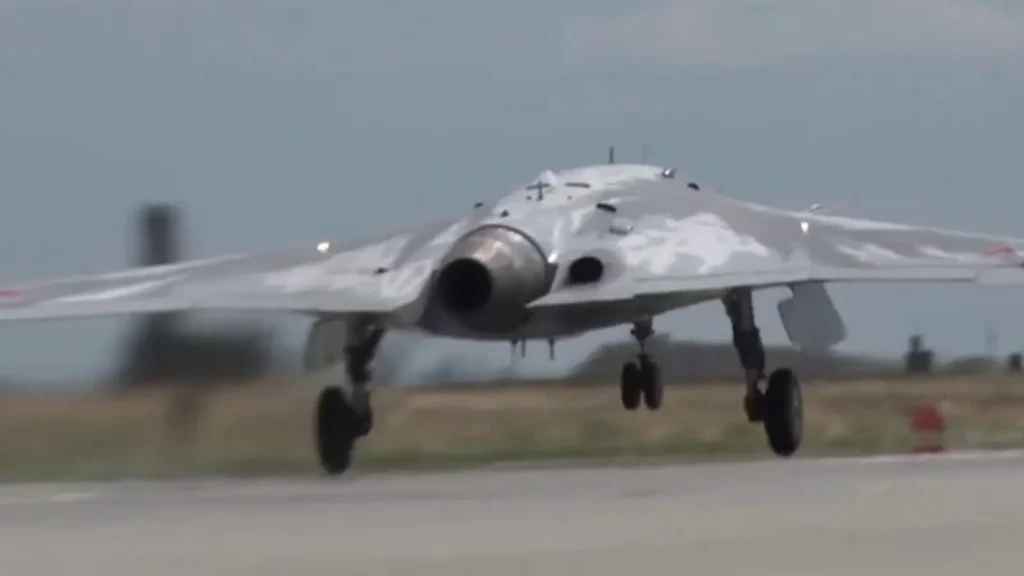 Okhotnik stealth drone Russian testing
