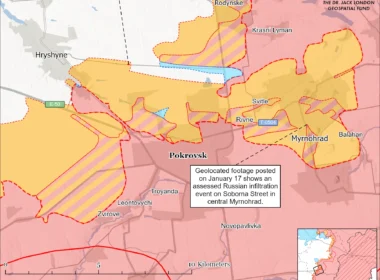 ukrainians repel russian assaults pokrovsk myrnohrad inflict 370 casualties over past week military says (video map) · post current situation sector donetsk oblast isw pokrovsk-and-myrnohrad-january-18-2026 ukraine news ukrainian reports