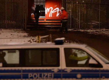 germany puts €1 million table unmask berlin blackout arsonists · post police emergency workers site suspected sabotage attack power facility personnel investigate arson ukraine news ukrainian reports