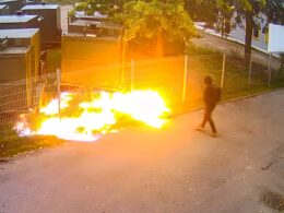 russia-linked sabotage group tried burn lithuanian defense tech bound ukraine police say · post blaze during attempted arson attack premises tvc solutions šiauliai lithuania 2024 quqziush2bwjpg__2280x1520_q85_alias-newshudge_crop-smart_subsampling-2_upscale news ukrainian reports