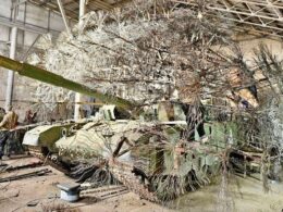 A Russian T-90 dandelion tank.