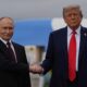 trump's just removed seven russians two ships turkish firms its sanctions blacklist · post president donald trump greets russia's vladimir putin 15 2025 joint base elmendorf-richardson alaska (ap photo/julia demaree
