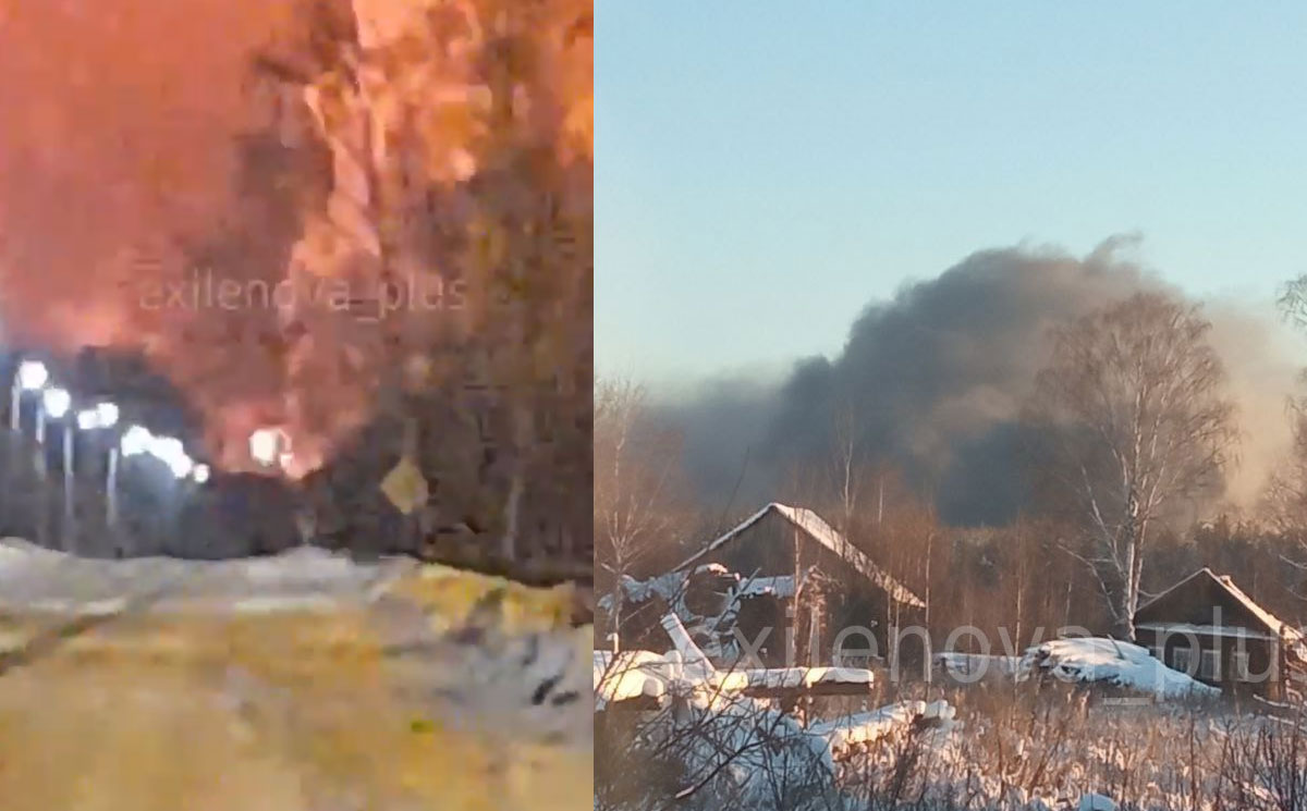 ukraine hit russia's major oil depot artillery arsenal explosions rock multiple russian cities latest overnight drone assault (video map) · post left fire rages lipetsk oblast following reported strike 6