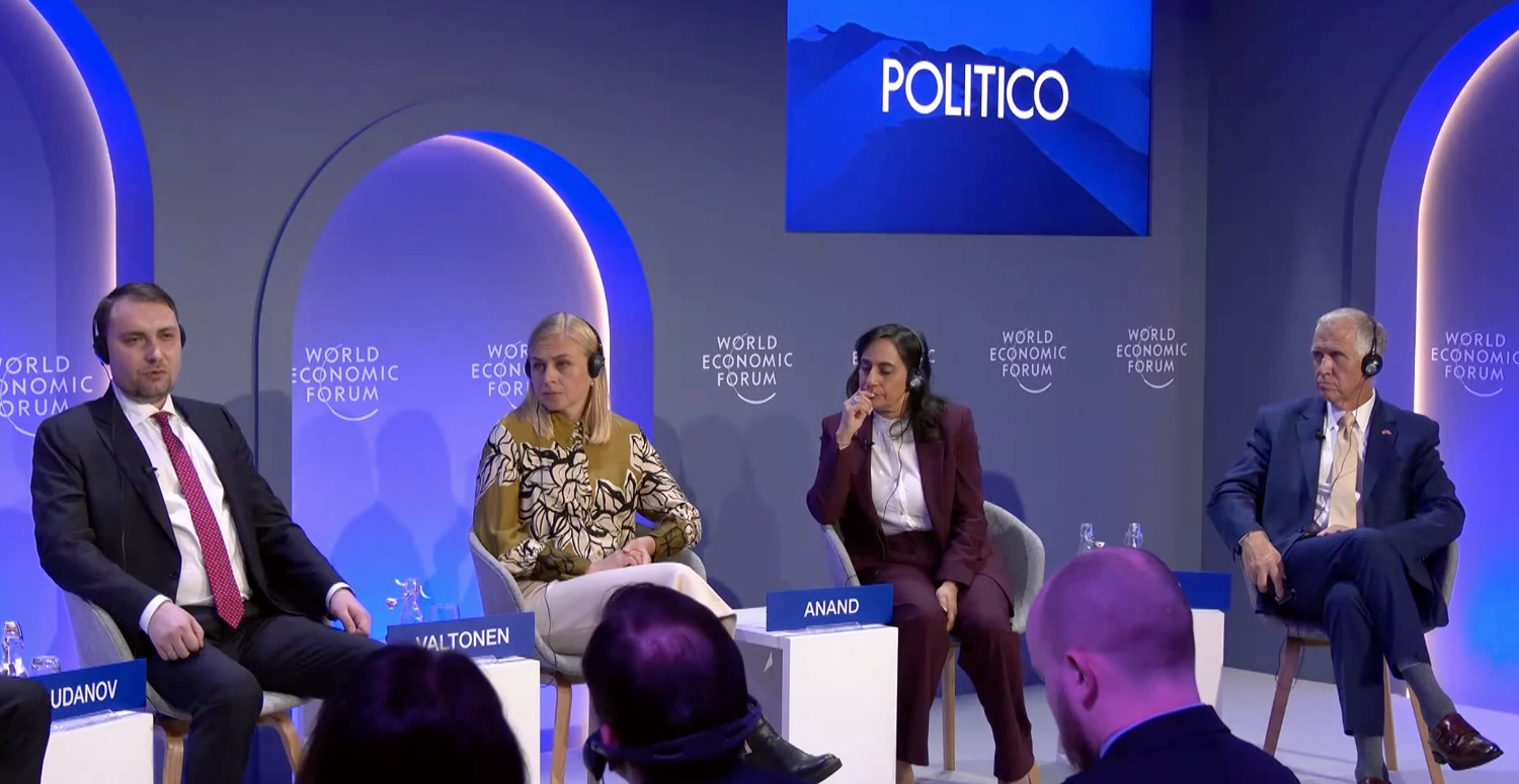 Kyrylo Budanov speaks at Davos panel where he revealed coming directly from Miami talks with Trump team representatives