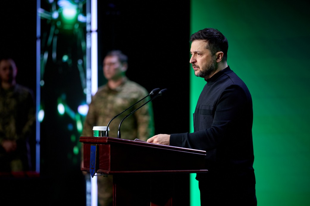 drones account over 80% all strikes enemy targets 2025 zelenskyy announces · post ukrainian president volodymyr speaks e-points drone unit awards ceremony kyiv 26 2026 f01dc4aed51b2ecb91a88819da5f57af_1769451201_extra_large unmanned systems struck nearly