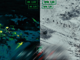 Screenshot from drone footage released by Ukraine’s National Guard on 16 January 2026, showing a Russian advance north of Kharkiv, which the Khartiia Brigade said it repelled over the past week. Screenshot from video: Khartiia Brigade