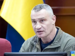 Kyiv Mayor Vitali Klitschko speaking at a Kyiv City Council meeting, 15 January 2026