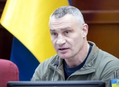 Kyiv Mayor Vitali Klitschko speaking at a Kyiv City Council meeting, 15 January 2026